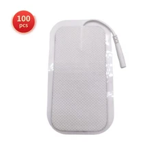100 pcs Large Electrode Pads 2x4 for TENS Unit Replacement Pads for TENS Machine