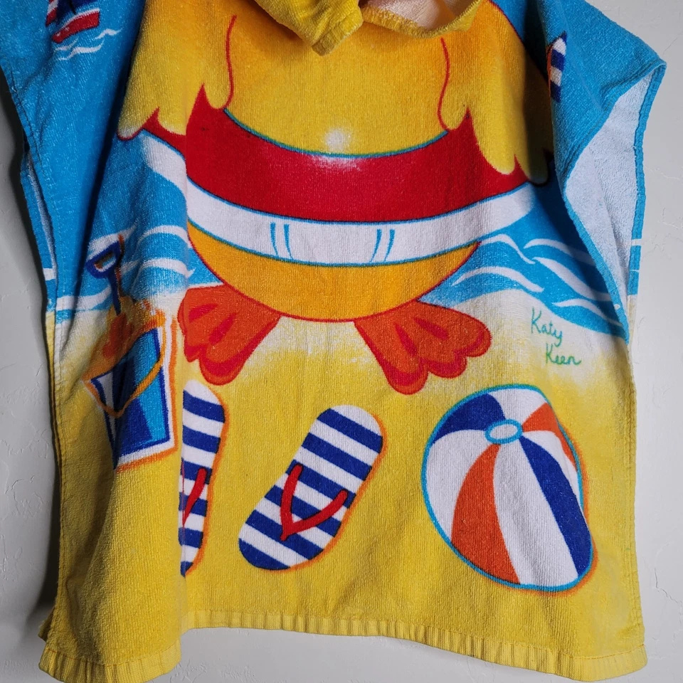 Toalla de playa con capucha para niños de playa pato con capucha Foto 3 de 4