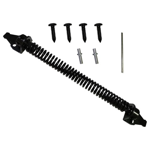 Muelle de puerta de puerta de cierre automático de 13 pulgadas tensión ajustable negro para interiores/ - Imagen 1 de 8