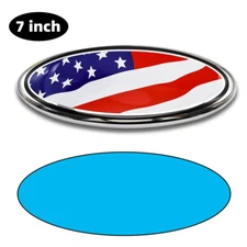 7inch US American Flag Front Grill Tailgate Emblem for F150 F250 Edge Ranger