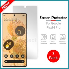 3-Pack LCD Ultra Clear HD Screen Protector for Android Phone Google Pixel 6 Pro
