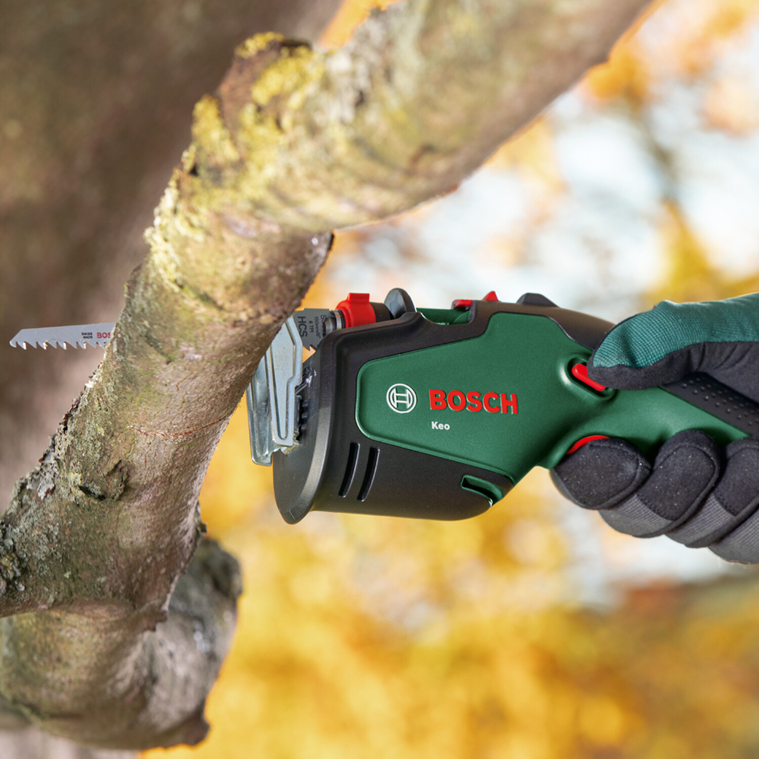 Bosch 18 V Cordless Garden Pruning Saw Tool Single Hand Cuts Keo
