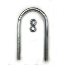 10mm Round Plated U Bolts U-Bolt For Boat And Live Stock Trailers M10 Thread