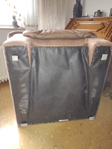 Sessel Leder braun Domino 4260WO26 "Segmüller"-gebraucht, gepflegt. Wohnzimmer - Bild 4 von 5