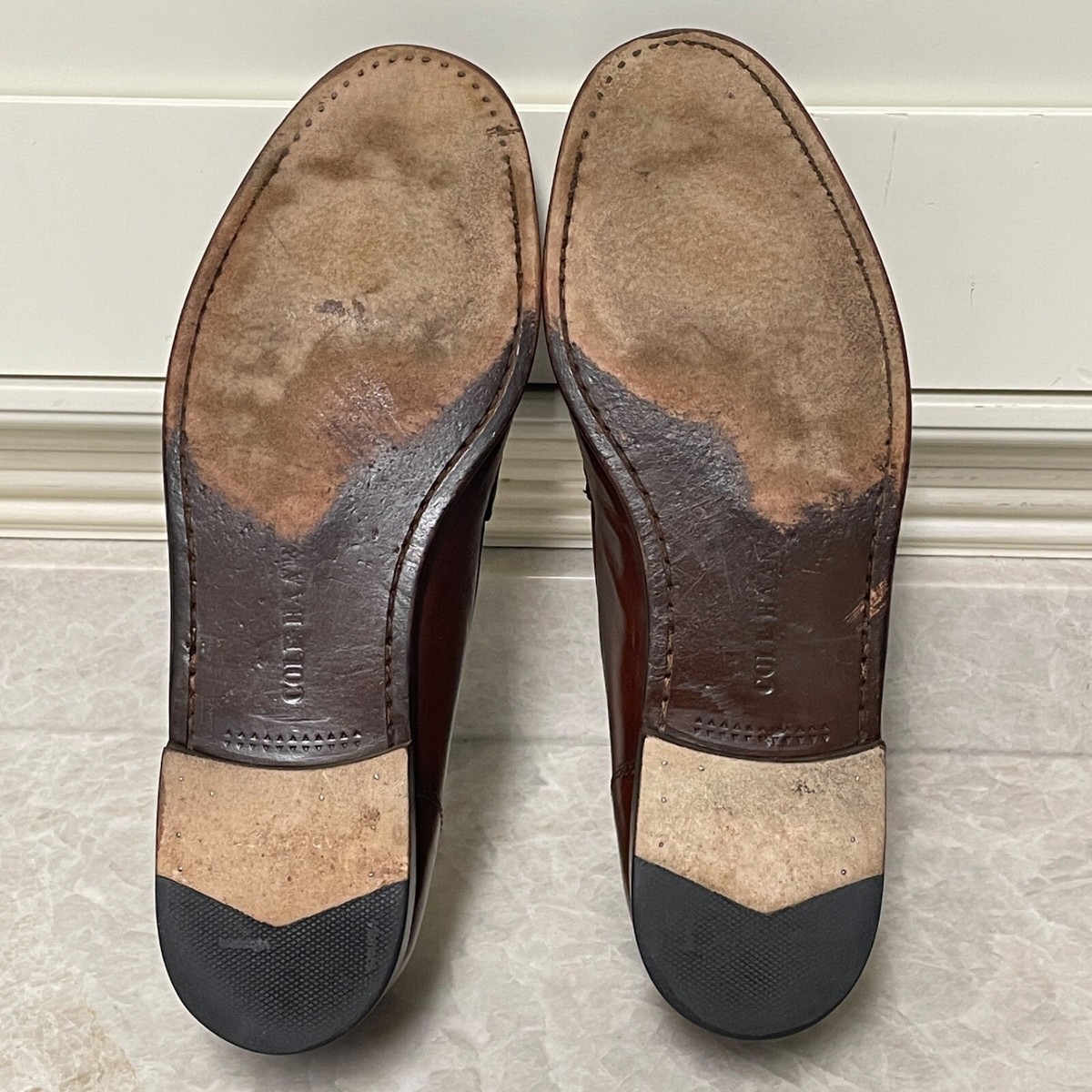 Cole Haan taupe/brown leather lace up loafer, dress shoe, career, mens size 9 Cole Haan Loafer Brown Casual Shoes for Men for sale | eBay main image 3