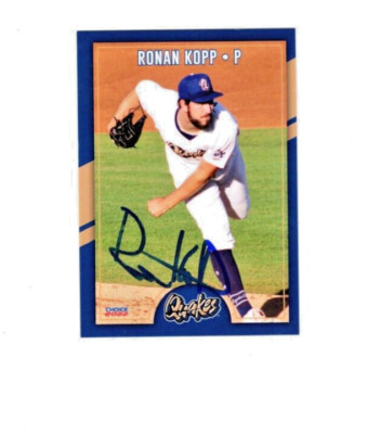Ronan Kopp 2022 Rancho Cucamonga signed autograph baseball card Baldwin Park CA#