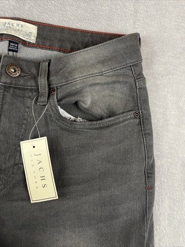 Jeans denim Jachs New York uomo grigio taglio dritto vita media taglia 30x34 - Foto 6 di 10
