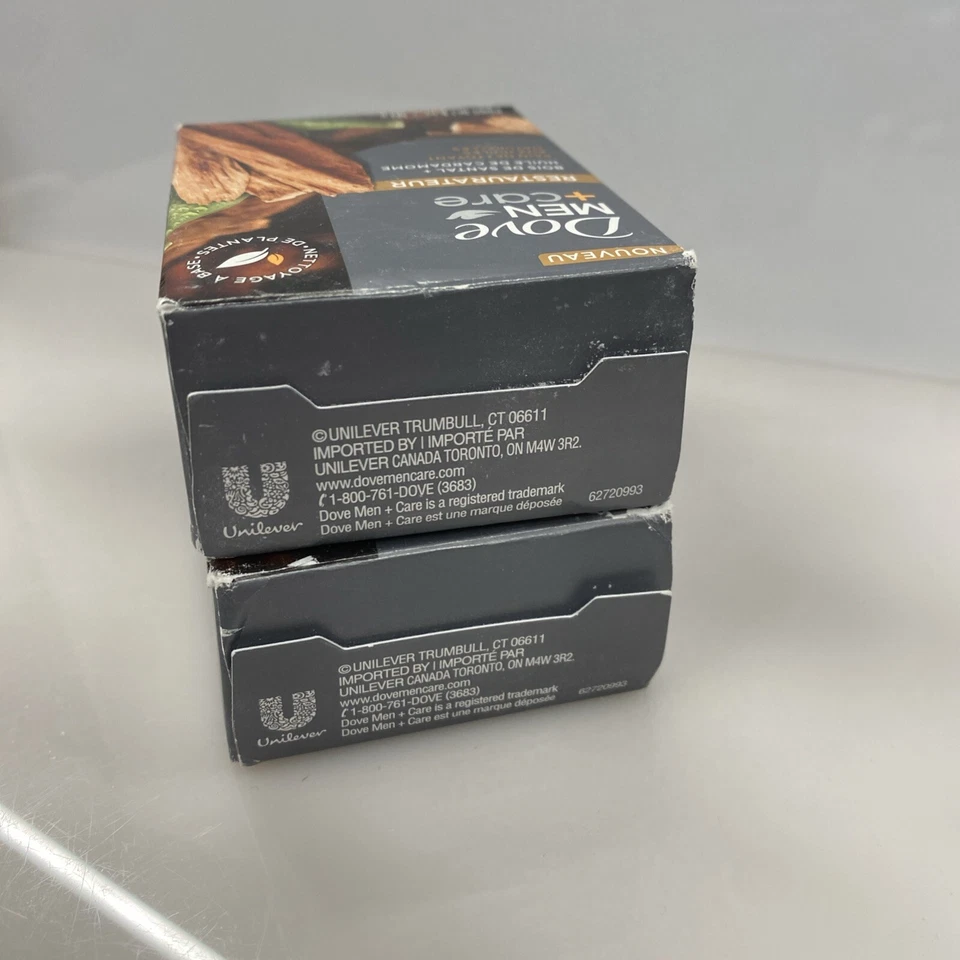 2X Barra limpiadora Dove Men Care Restore - 5 OZ - Aceite de sándalo y cardamomo Foto 3 de 3