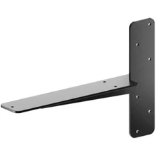 15 In. L Black Steel Heavy Duty Floating Granite Bracket (1-Pack)