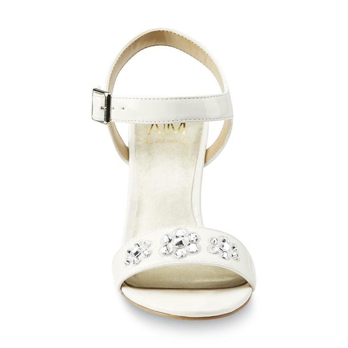 AM BY ANN MARINO Women's Tolla Black or White Dress Wedge Sandal Shoe 9-11M - Picture 15 of 25