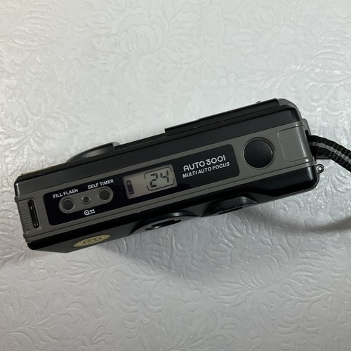 Chinon Auto 3001 Multi Auto Focus 35mm Point Shoot Film Camera Case &New Battery - Picture 5 of 14