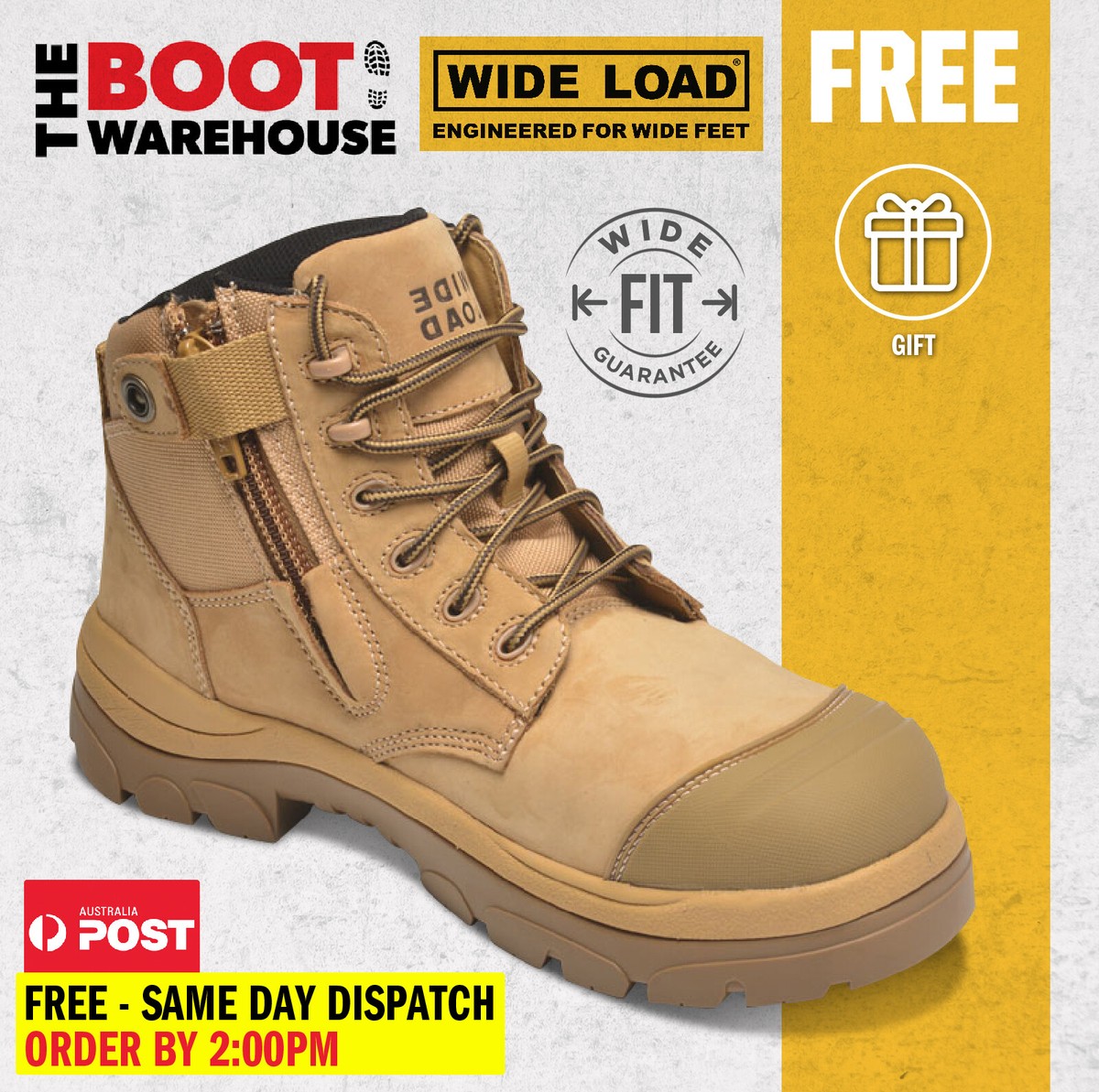 Extra Wide Fit Work Boots Wide Toe Box Wide Load 690WZC 6E Extra