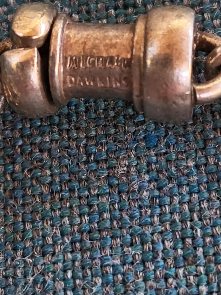 Michael Dawkins 纯银珍珠圆点簇站椭圆形链切换颈部 — 第 4/4 张图片