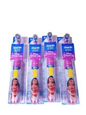 4 PACK Oral-B Kid's Battery Toothbrush featuring Disney's Princess Moana