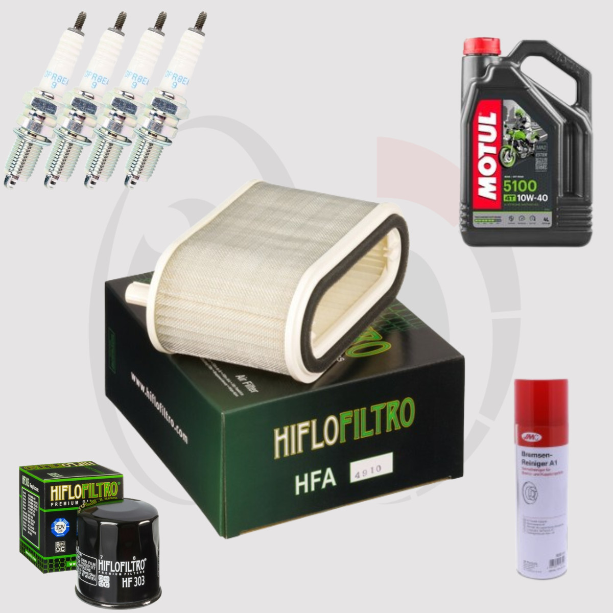 Kit entretien YAMAHA VMX-12 1200 Vmax avec huile Motul 5100 10W40 pour modèles 1996 à 2002