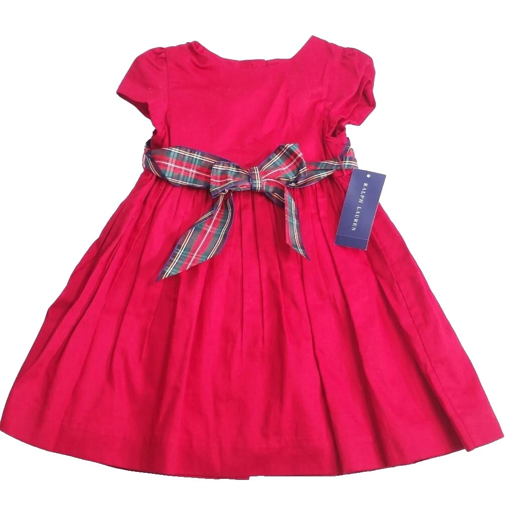 Ralph Lauren Holiday 100% Algodón Vestidos para niñas