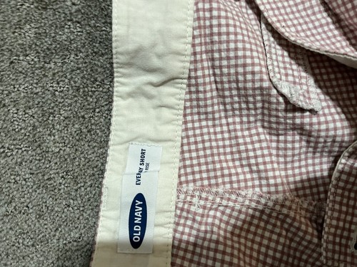 Old Navy Shorts Womens 28 Plus Pink Gingham Check Causal Everyday Preppy - Picture 3 of 5