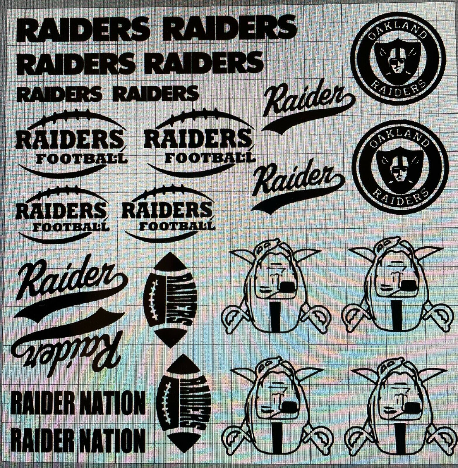 OAKLAND RAIDERS VINYL STENCIL FOR CUSTOM SHOES SNEAKERS AND SMALL