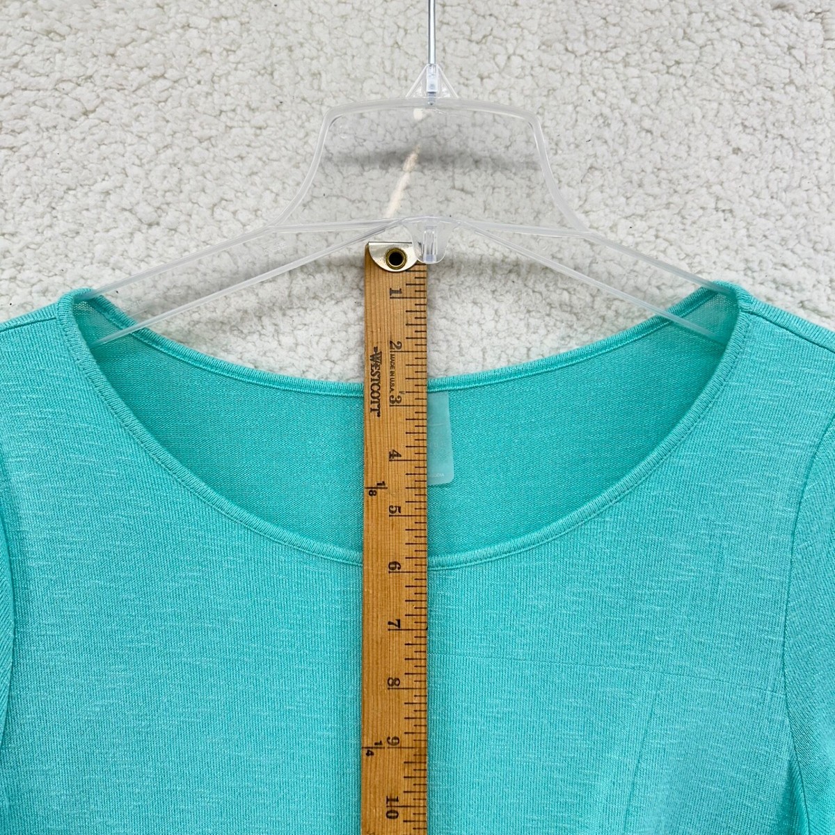 ZX Platinum M Jade Green Long Sleeve Knit Side Tie Waist ZX Platinum M Jade Green Long Sleeve Knit Side Tie Waist