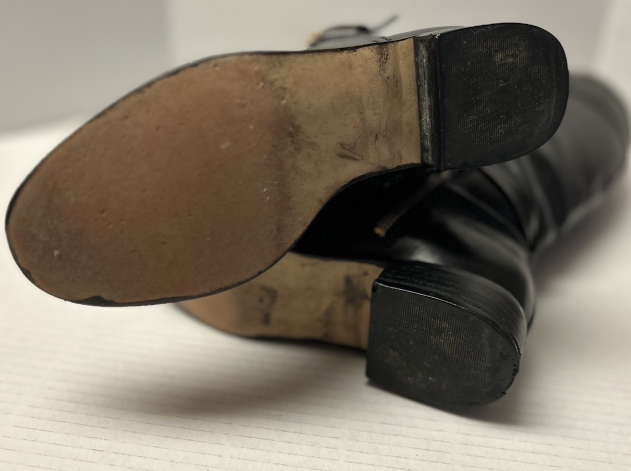 Michael Kors Stockard Leather Tall Riding Boots Black Women's Sz 7M Gold Hdware thumbnail 10