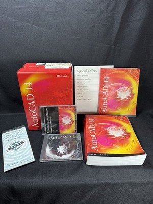 AutoCAD 14 User Guides disks manuals