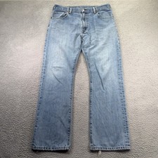 Levis 517 Jeans Mens 36x32 Blue Regular Bootcut Western Light Wash Denim