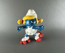 Smurfs SMURFETTE ROLLER SKATES 20126 Schleich Peyo Original VTG Figurine
