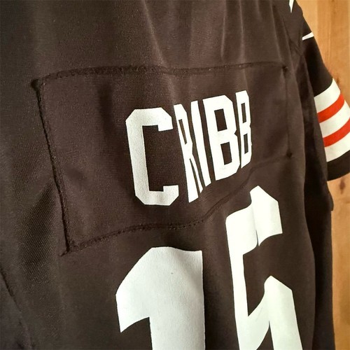 Josh Cribbs #16 Cleveland Browns Kinder Nike NFL Trikot Braun Größe M - Bild 6 von 9