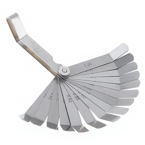 0.05-1mm Curved Feeler Gauge 16 Blades Metric Filled Feeler Gauge Measuring Gap - Picture 6 of 12