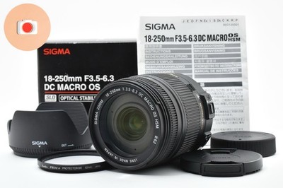 [Mint] Sigma 18-250mm f/3.5-6.3 DC Macro OS HSM Lens For Nikon From JAPAN #35#