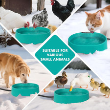 Large Heated Pet Water Bowl for Dogs Cats Chicken Heated Dog Water Bowl Outdoor