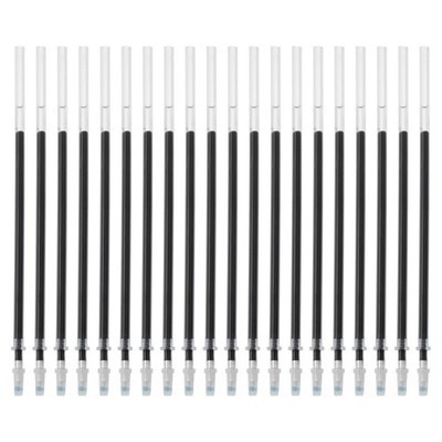 50 x Retractable Gel Pen Refills Black Rollerball Gel Ink Pens 0.5mm Fine Point