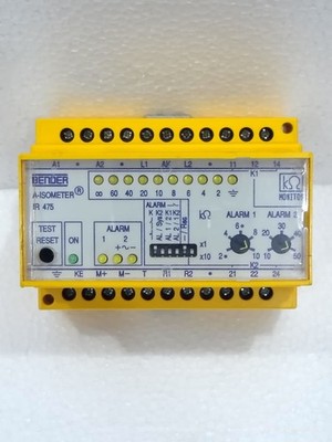BENDER IR475LY-4 A-ISOMETER IR 475 ISOLATIONSÜBERWACHUNGSGERÄT Kostenloser Ve...