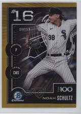 2025 Bowman Scouts Top 100 Chrome Gold Refractor 1/50 Noah Schultz #BTP-16 0e23