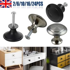 2-40Pcs Door Knobs Cabinet Handle Cupboard Drawer Kitchen Stainless Steel DIY UK