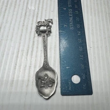 Busch Gardens Anheuser Pewter Vintage Souvenir Spoon Collectible Budweiser
