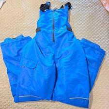 Swiss Tech Blue Bib Overall Snow Pant Size XXL 2XG 18 Youth Iron Knee Leg Gaiter