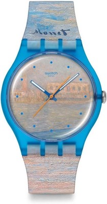 Swatch NEW GENT BIOSOURCED MONET'S PALAZZO DUCALE S029Z150 Blue