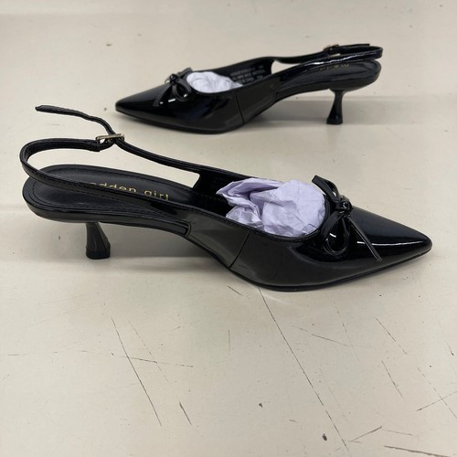 MADDEN GIRL Vogue Bow Slingback Kitten-Heel Pumps Women's Size 6 Black - Picture 10 of 14