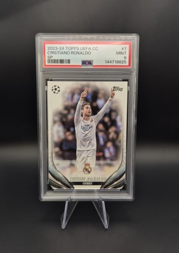Cristiano Ronaldo 2023-24 Topps UEFA Club Competition SP #7 PSA 9