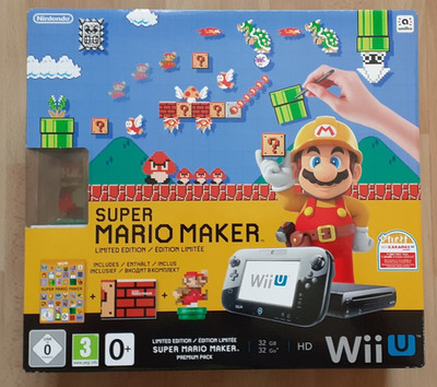 Sammlerzustand - Nintendo Wii U Super Mario Maker 32GB Schwarz Spielekonsole NEU