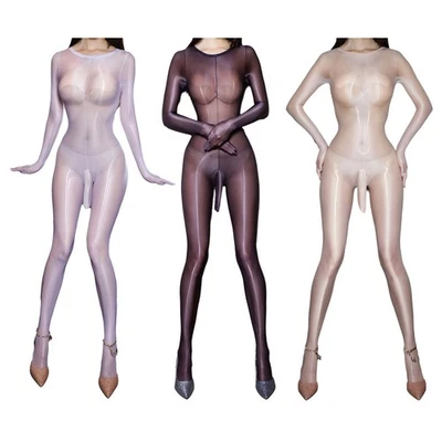 Herren Strumpfhosen Anzug Body Mädchenhaft Ein Stück Sexy Shapewear Ganzkörper - Bild 1 von 3