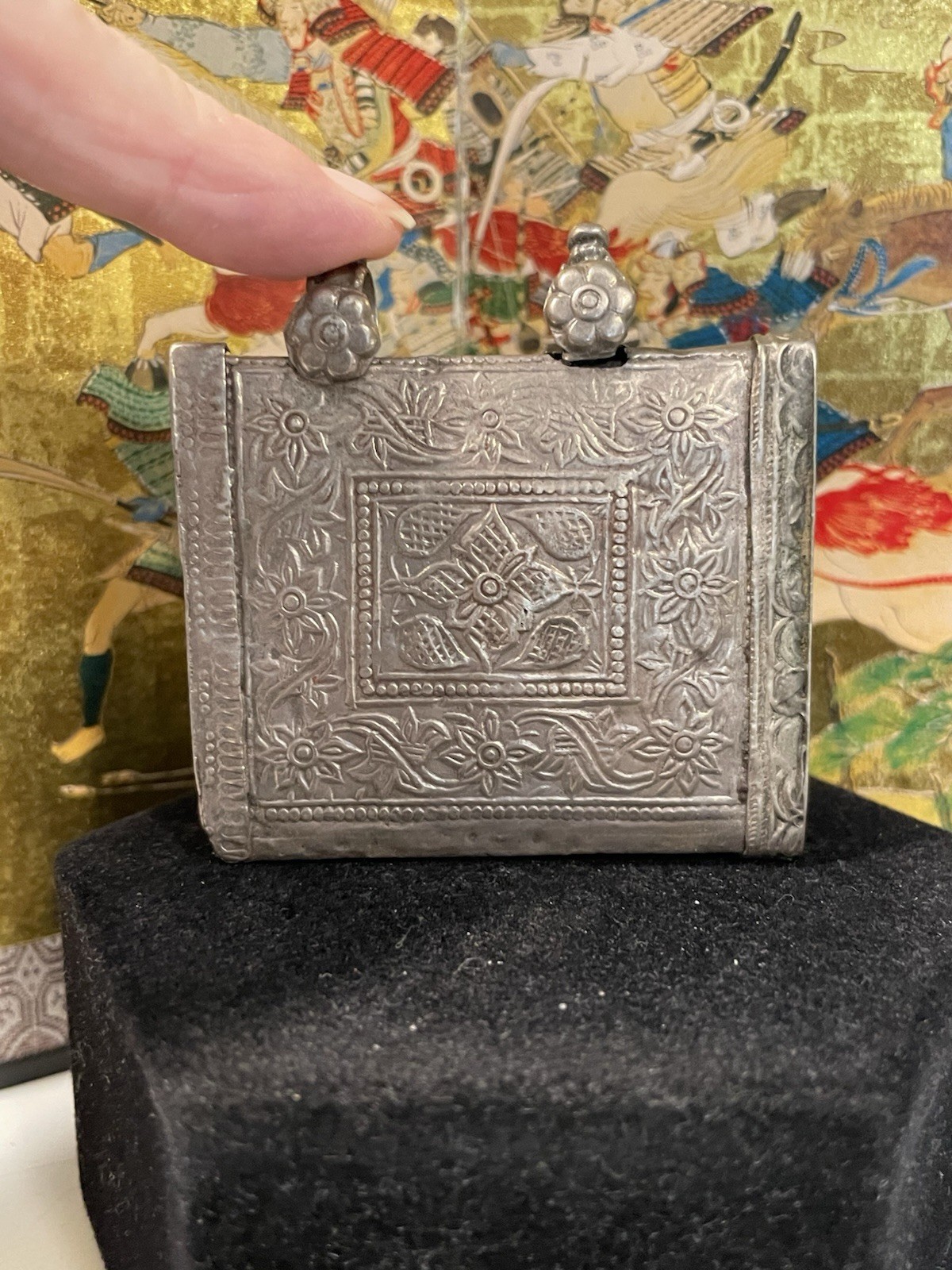 Antique Silver Taweez Prayer Locket Pendant