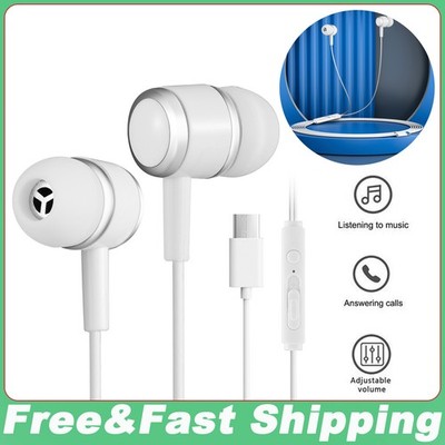 Lot USB-C Type C Headphones Earbuds Earphone Mic For Samsung S22 S21 Plus Ultra
