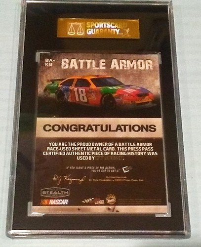 KYLE BUSCH  2010 PRESS PASS  STEALTH   BATTLE ARMOR  SGC 96  9   106/225   POP 1 - 第 2/3 張圖片