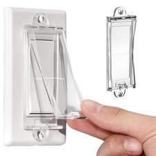 1 Light Switch Guard Cover, Baby Proof Wall Cover Clear-1pc, Clear