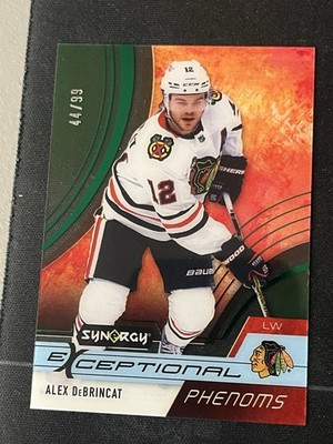 2021-22 Upper Deck Synergy - Exceptional Phenoms Alex DeBrincat #EP-AD Green /99
