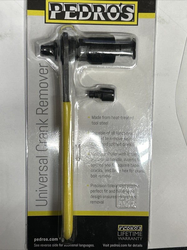 Pedro's Bicycle Crank Arm Remover Puller Tool Square Taper Splined Road Mtb Bmx