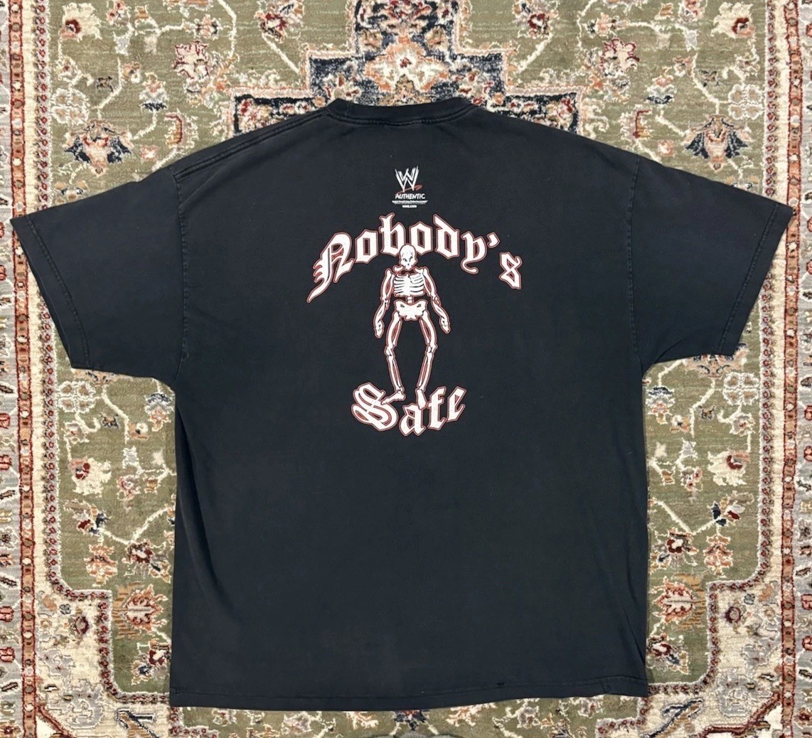 WWE Undertaker The Original Deadman Nobody’s Safe Vintage T-Shirt Black Men's XL