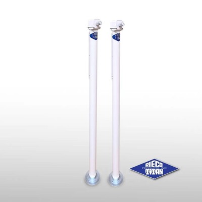 2 Pieces 2000 lb Arctic White Four-Corner C-Ring Clamp Mechanical Jacks